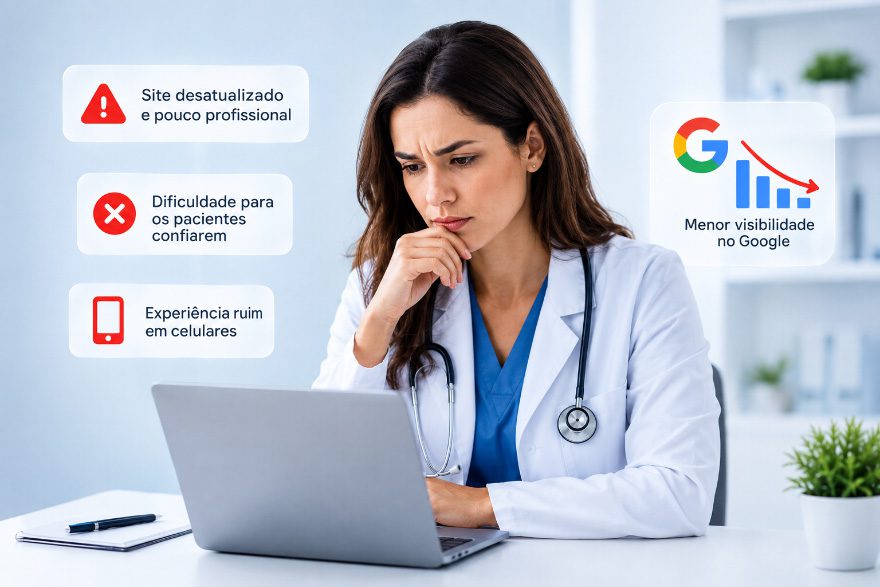 Erros comuns em sites de clínicas e consultórios