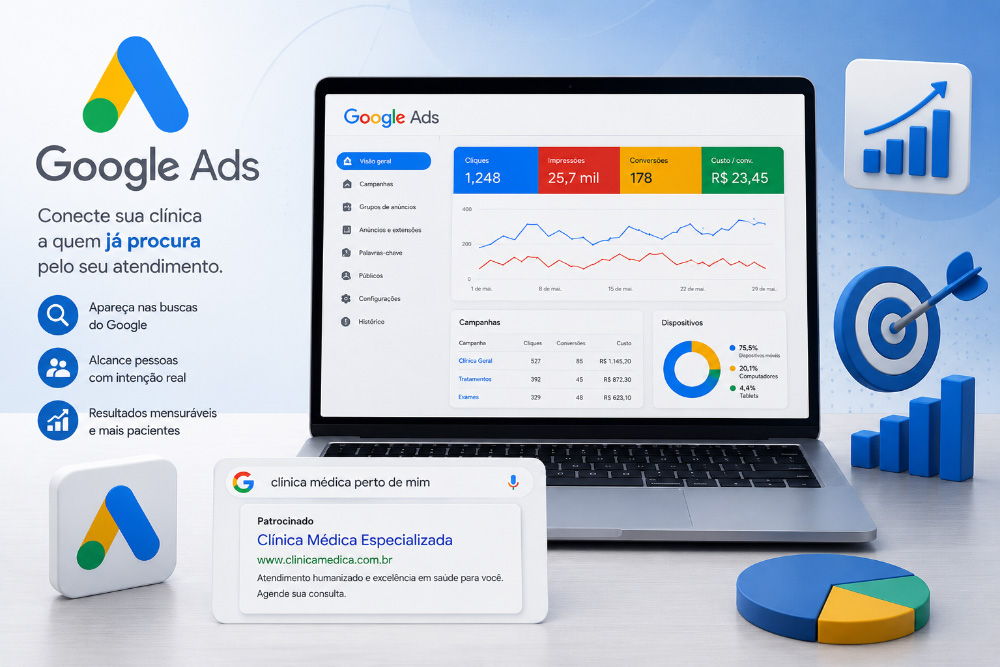 Google Ads para Médicos: Como Atrair Pacientes Respeitando as Normas do CFM